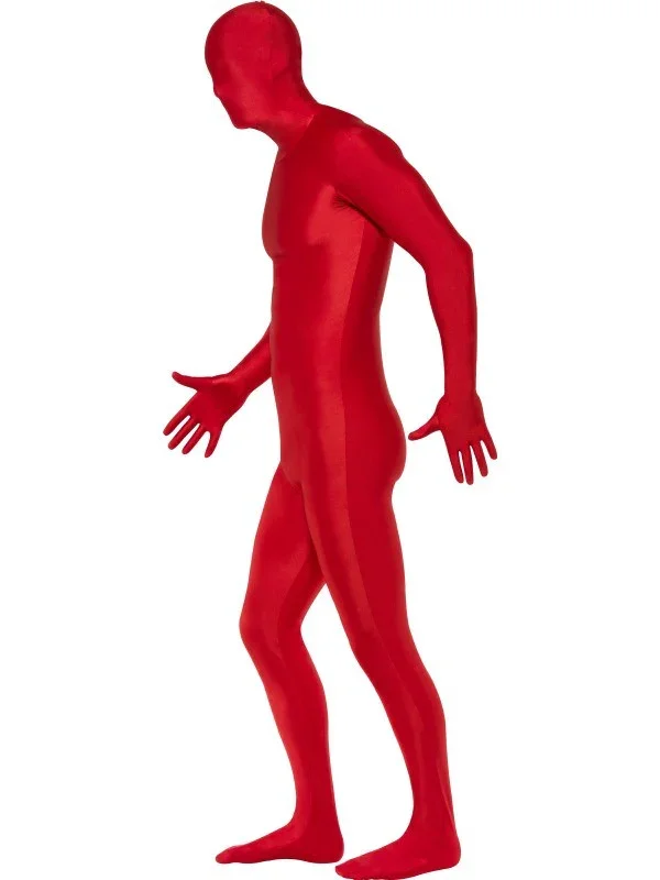 Disfraz Segunda Piel Rojo para Adulto - Imagen 6