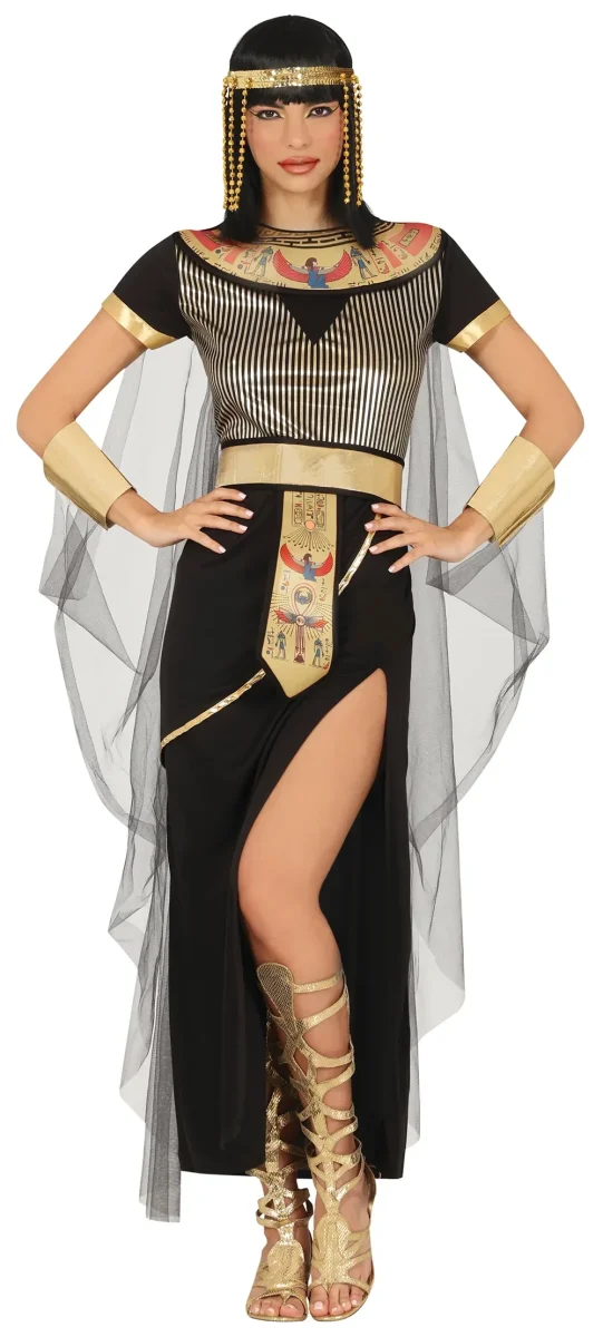 Disfraz de Faraona Nerfertiti Negro para Mujer
