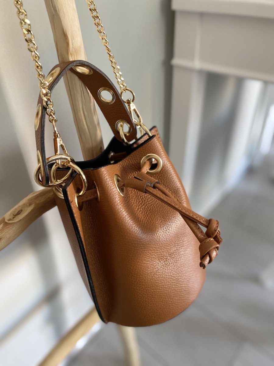BOLSO PIEL MODELO HELENA CAMEL - Imagen 4